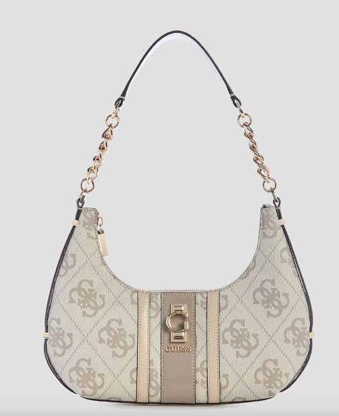 SO783818 Erenia Top Zip Shoulder Bag-Dark Taupe Lg