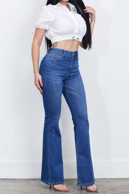 XPT424 Slim Bootcut Jeans-Medium Stone