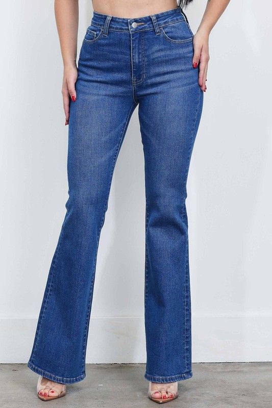 XPT424 Slim Bootcut Jeans-Medium Stone