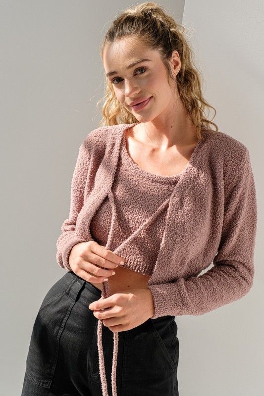 Hailey Cami &amp; Cardigan-Coco