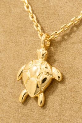 NN6586 Turtle Pendant Necklace-Gold