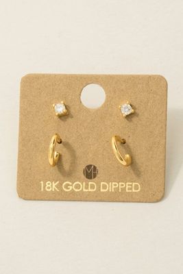 KE6212 Four Piece Post Studs-Gold