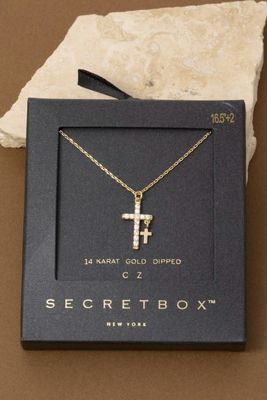 SB90021 Cross Pendant Necklace-Gold