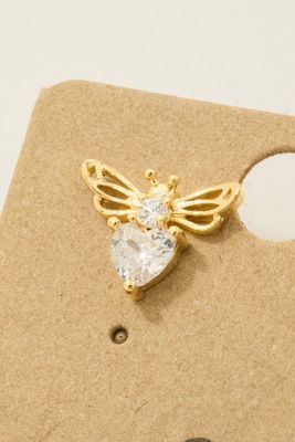 KE5911 Bee Stud Earrings-Gold