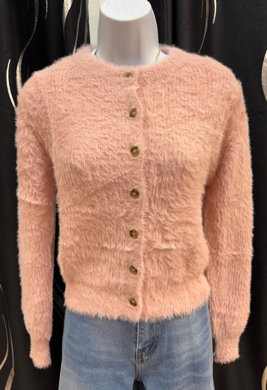 Cozy Luxe Fuzzy Cardigan-Pink