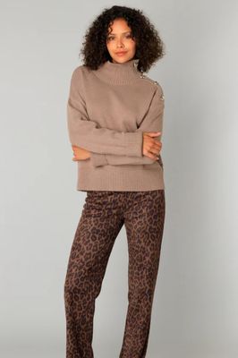 Chantal Knit Pullover-Soft Taupe