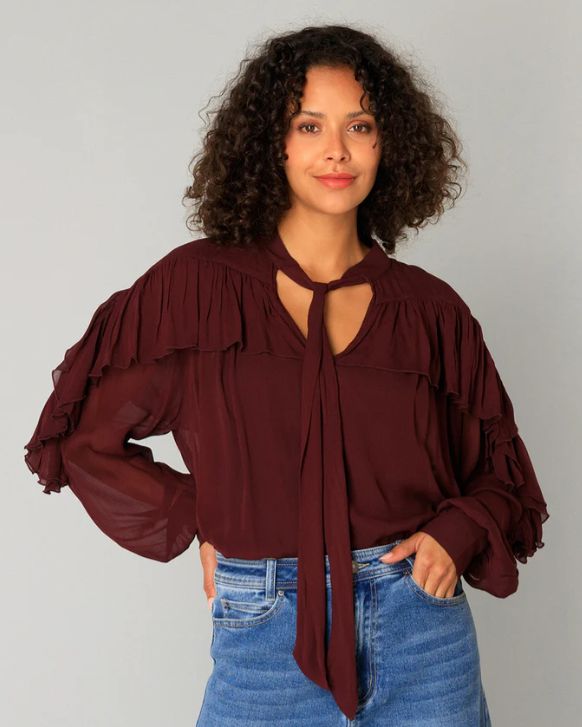 Cicely Blouse-Port