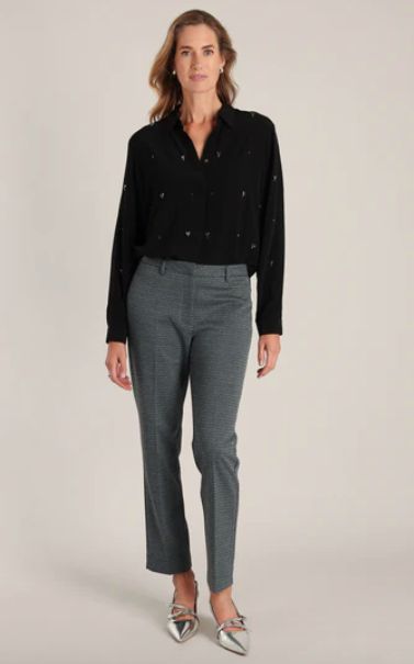 Dasha Trousers-Blk/Off White