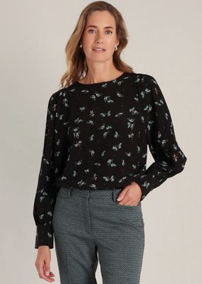 Dementra Blouse-Black Multi