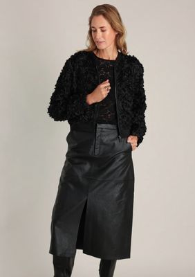 Dora Floral Jacket-Black