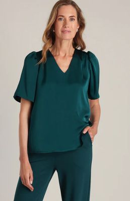 Pippa Essential Blouse-Teal Green