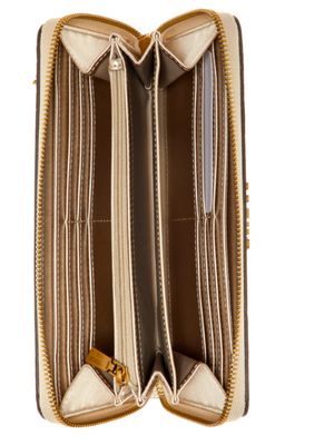SO7459146 Laurel Large Zip Around-Latte Logo