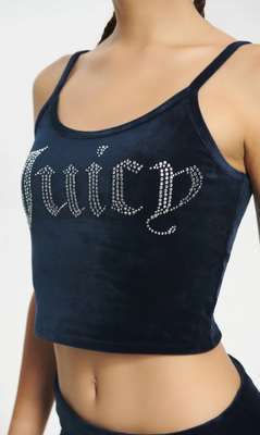 110020398 Juicy Cropped Tank-Regal Blue
