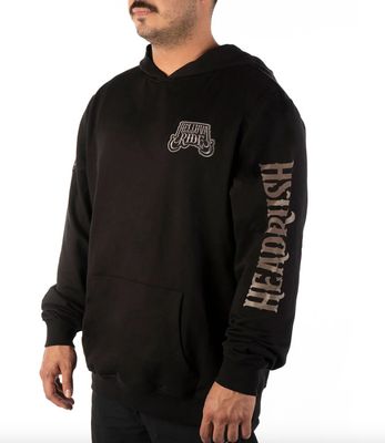B015 Death Ride Pullover Hoodie-Light Bleach Wash