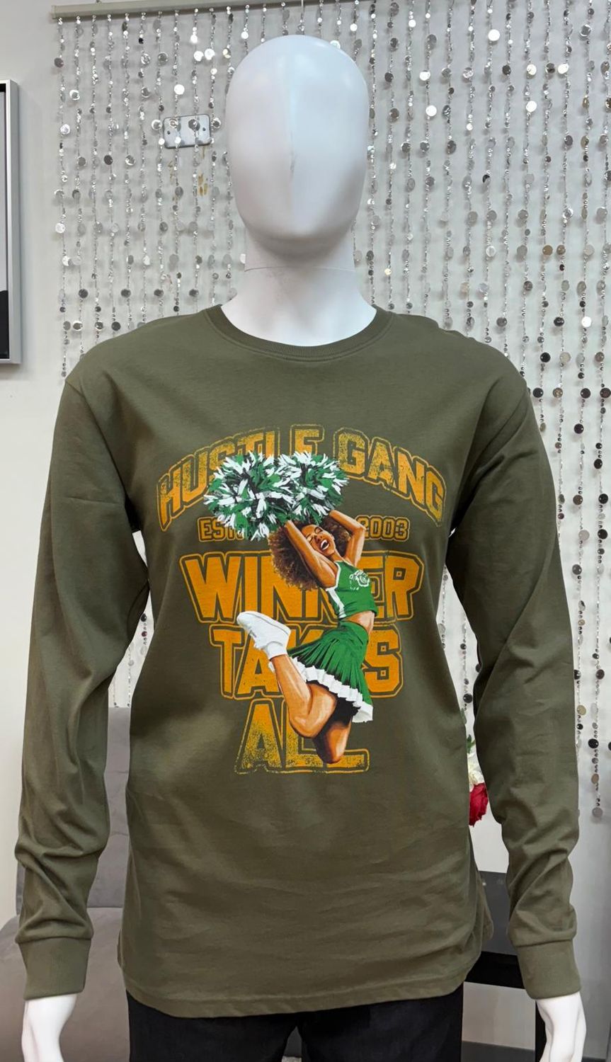 70115 Men's Morale Boost LS Tee-Military Green