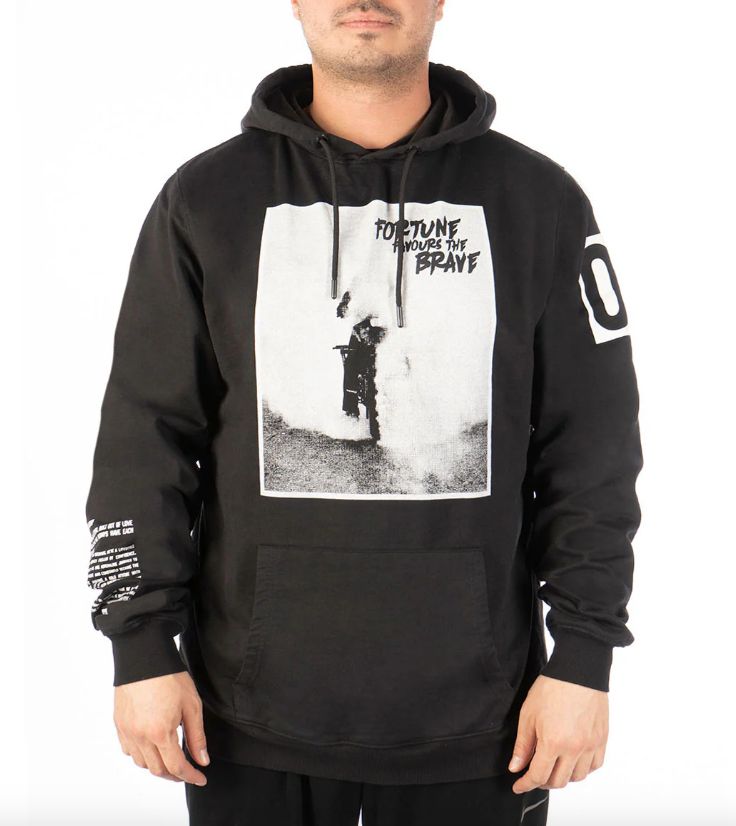 2702 Dixleme Pullover Hoodie-Black