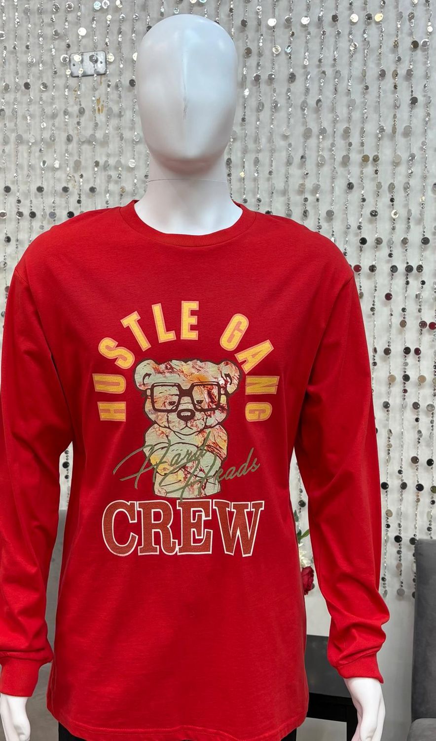 70127 Men's True Pillars L/S Tee-Red