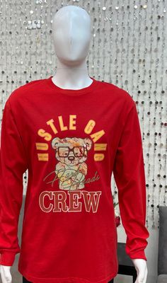 70127 Men's True Pillars L/S Tee-Red