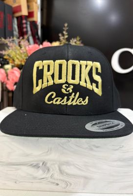 Crooks Logo Cap-Black