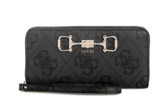 OS9924146 Janie Logo Zip Around-Coal Logo