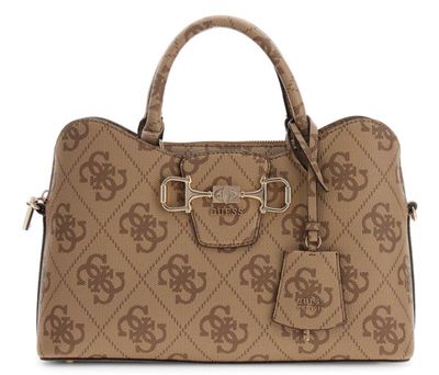 QS992406 Janie Logo Girlfriend Satchel-Latte Logo