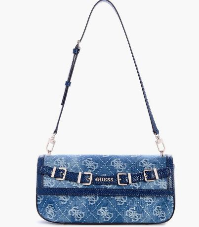 DG990919 Dovie Flap Shoulder Bag-Denim Logo