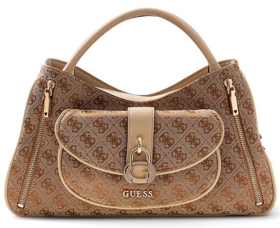 JG836206 Jessa Girlfriend Satchel-Latte Logo