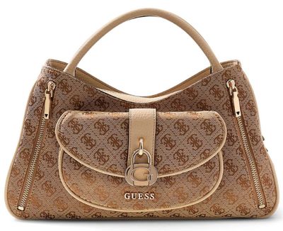 JG836206 Jessa Girlfriend Satchel-Latte Logo