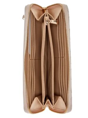 JG8362146 Jessa Large Zip Around-Latte Logo