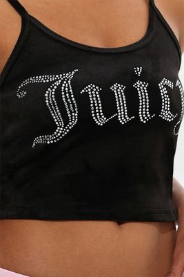 110020398 Juicy Cropped Tank-Liquorice