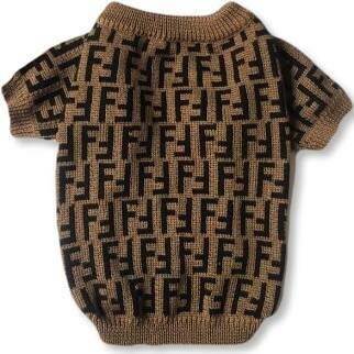 Fendi Coffee Dog Sweater