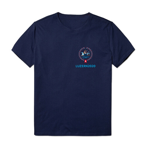 T-Shirt ESF 2020,  navy-blau