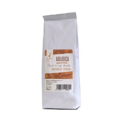 Miscela Caffè 100% ARABICA 250 gr. macinatura per ESPRESSO