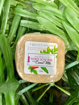 FIGTREE AFRICAN WHITE SOAP BAR WITH COCONUT MILK(150G)