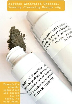 FIGTREE ACTIVATED CHARCOAL FOAMING CLEANSING MASQUE 
(60G)