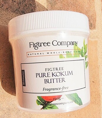 FIGTREE PURE KOKUM BUTTER (LIGHT,FIRM,SCENT-FREE) FOR HAIR & SKIN (150G)
