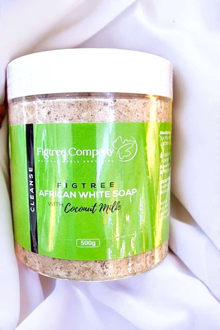 FIGTREE AFRICAN WHITE SOAP WITH COCONUT MILK (500G)