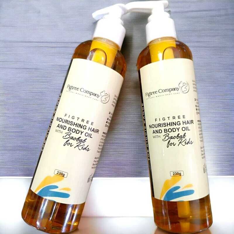 FIGTREE NOURISHING HAIR AND BODY OIL WITH BAOBAB FOR KIDS(230G)