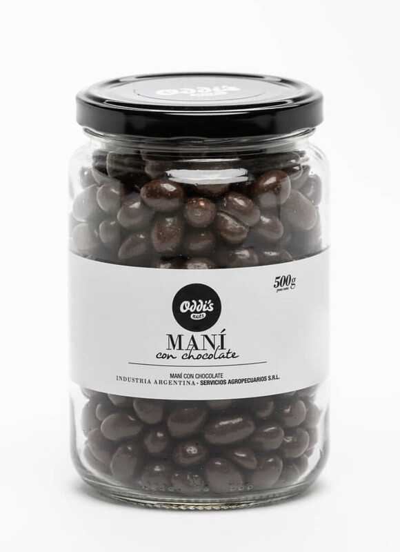 Maní con chocolate x 500 grs