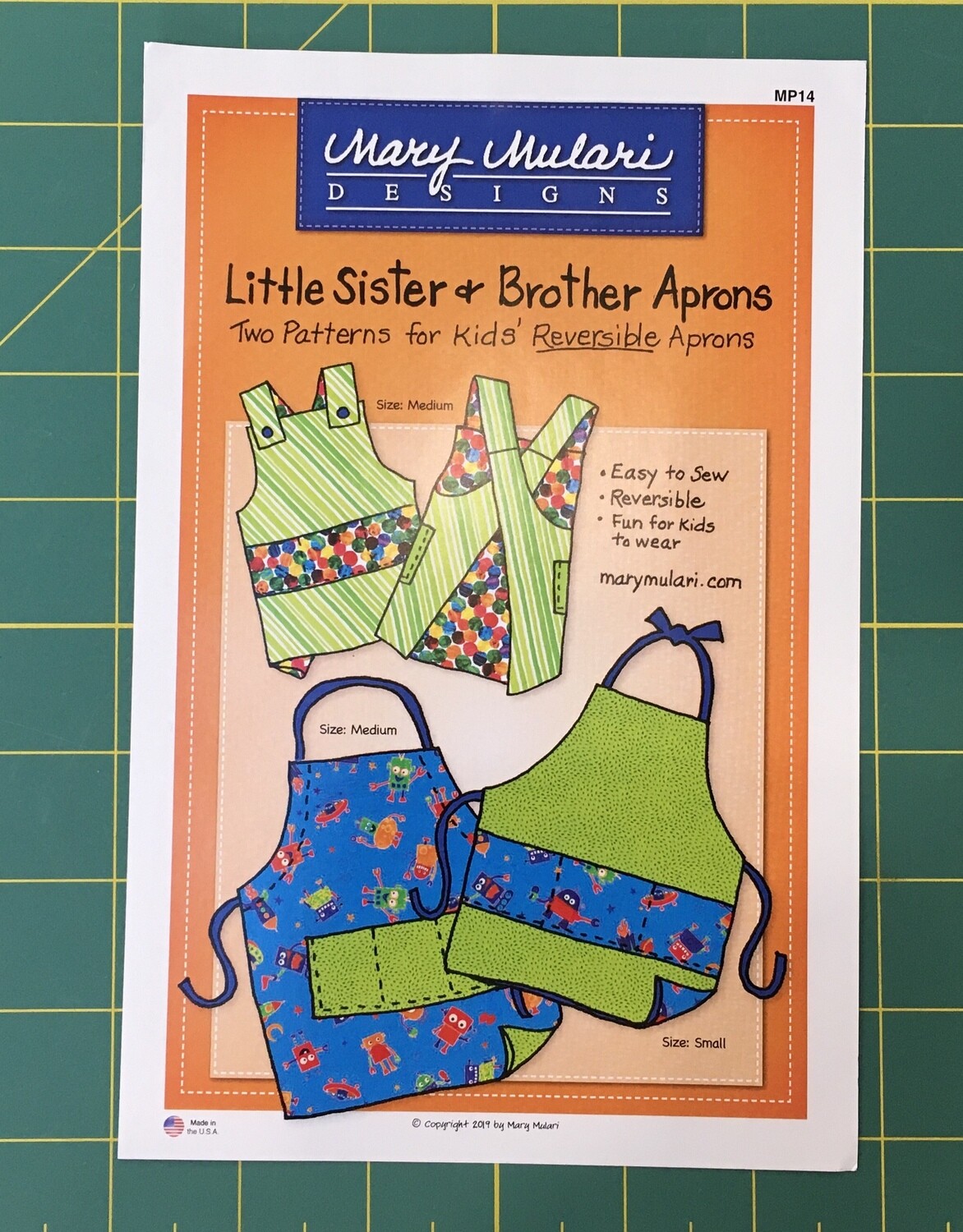Little Sister Little Brother Apron Pattern