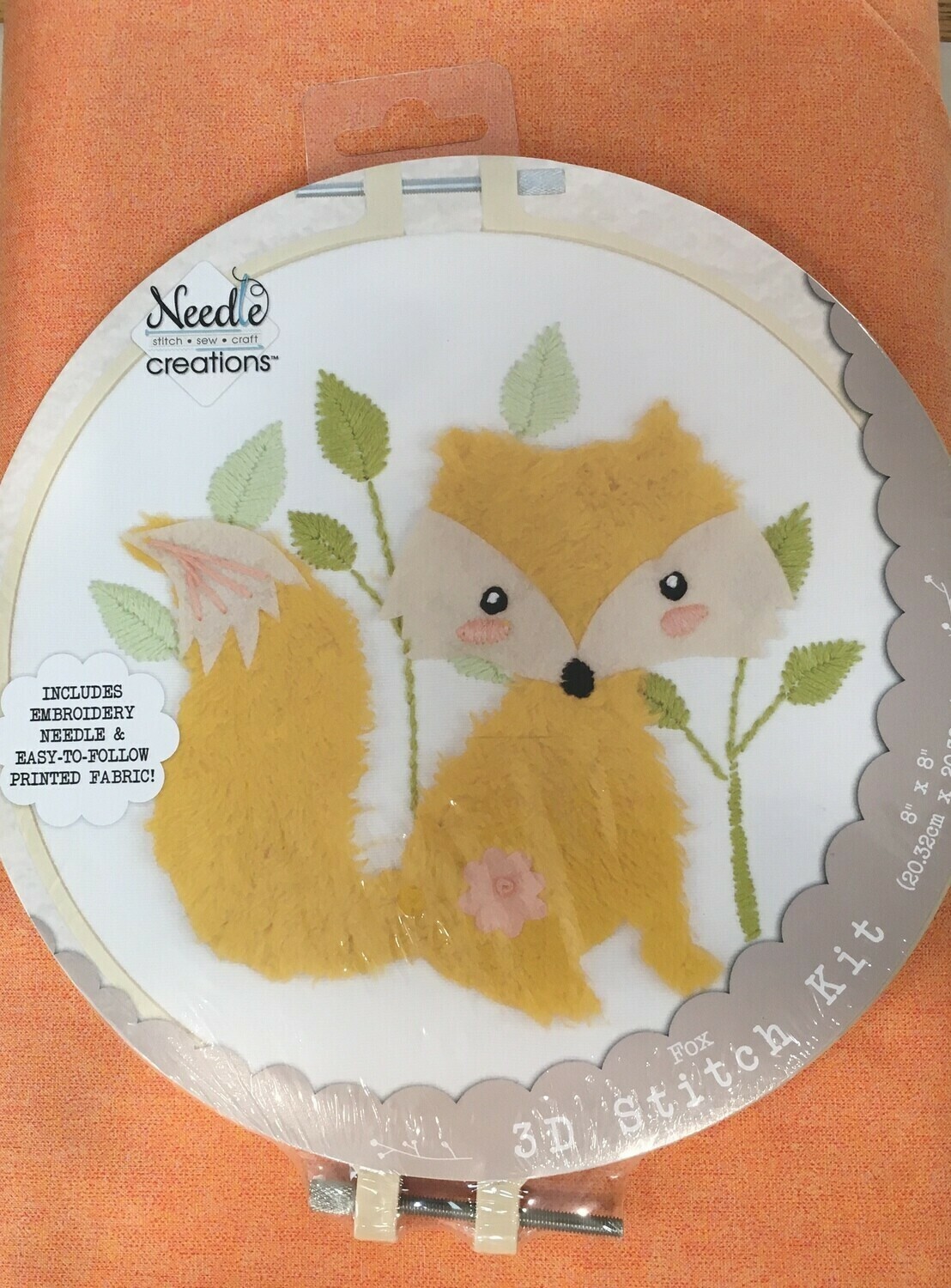 Embroidery Kit 3D Fox