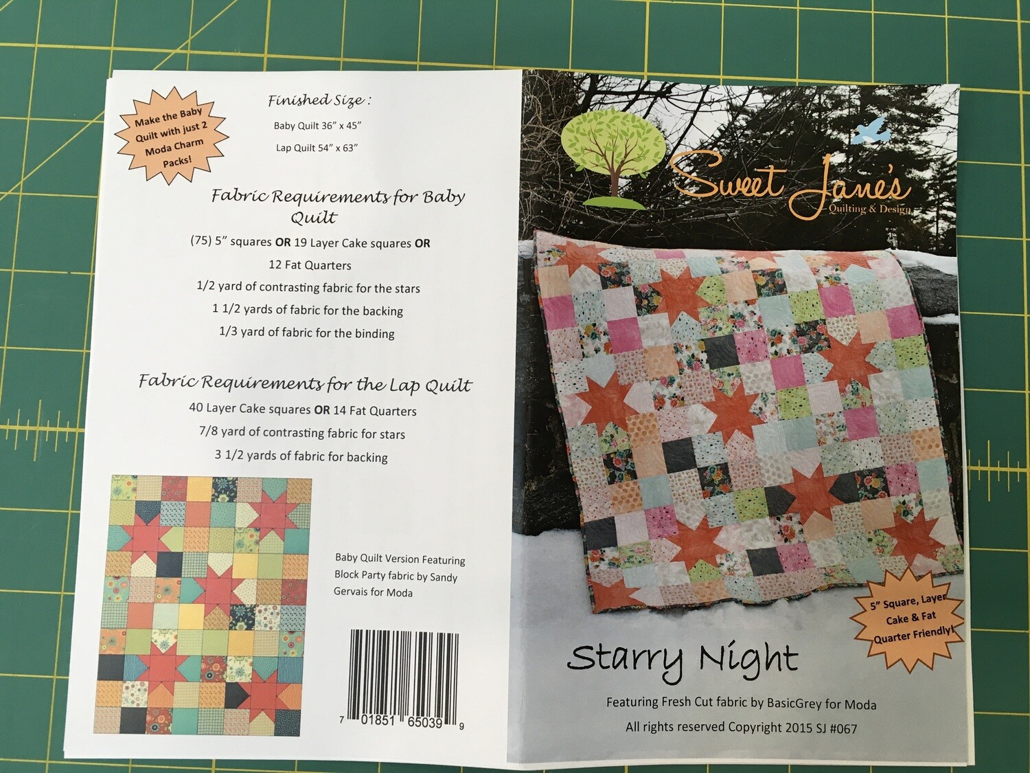 Starry Night Quilt pattern