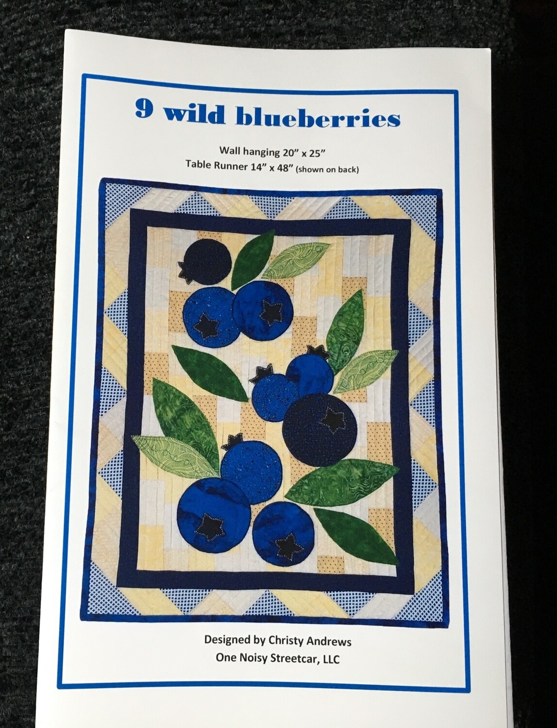 9 Wild Blueberries pattern