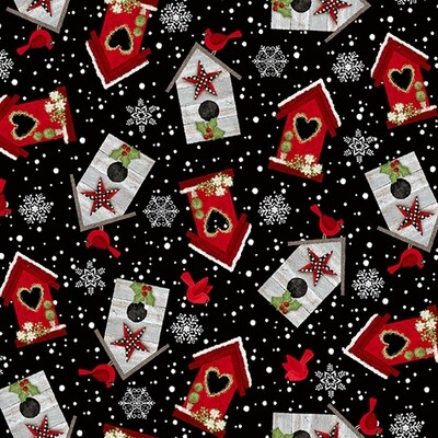 Flannel Snow Place Like Home birdhouses Flannel Snow Place Like Home birdhouses