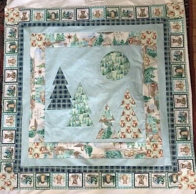Forest Friends Baby Blue Quilt Kit