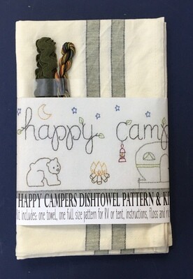 Dishtowel Kit Happy Camper