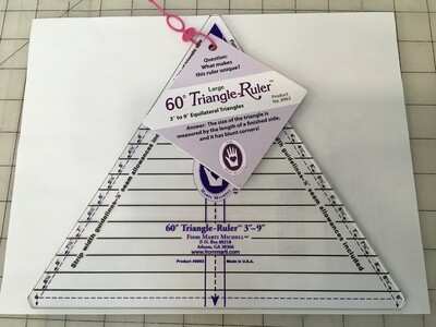 Triangle ruler3-6” 60 degree