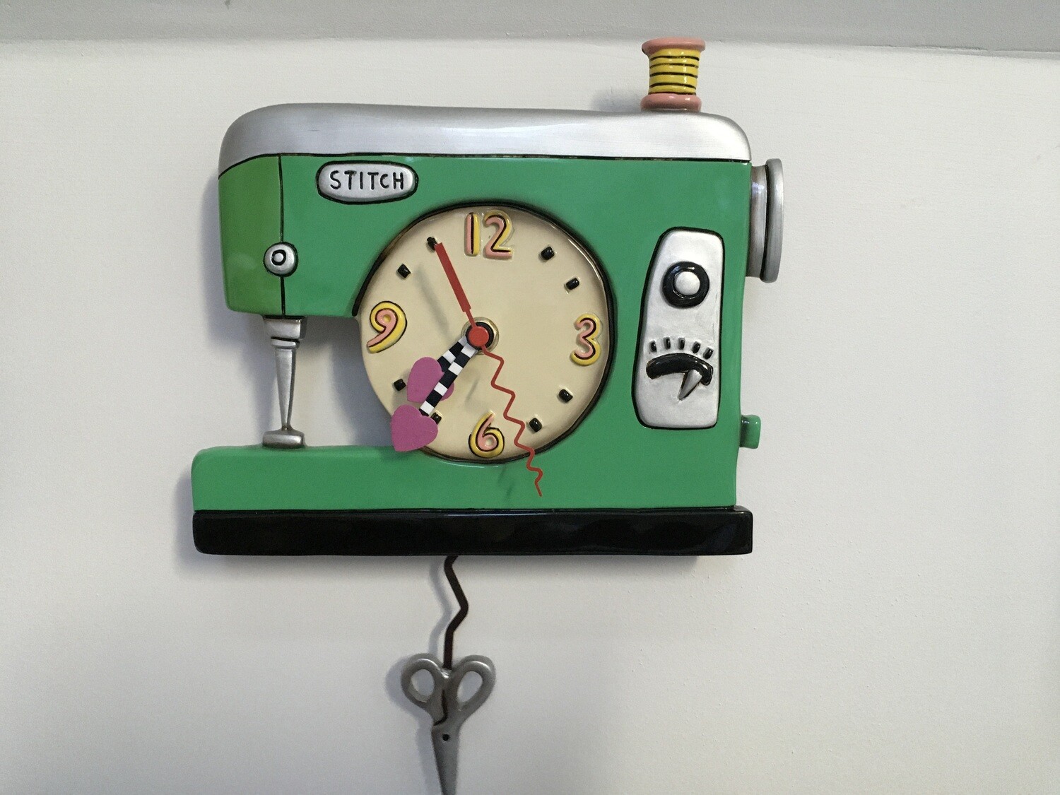 Stitch Clock green