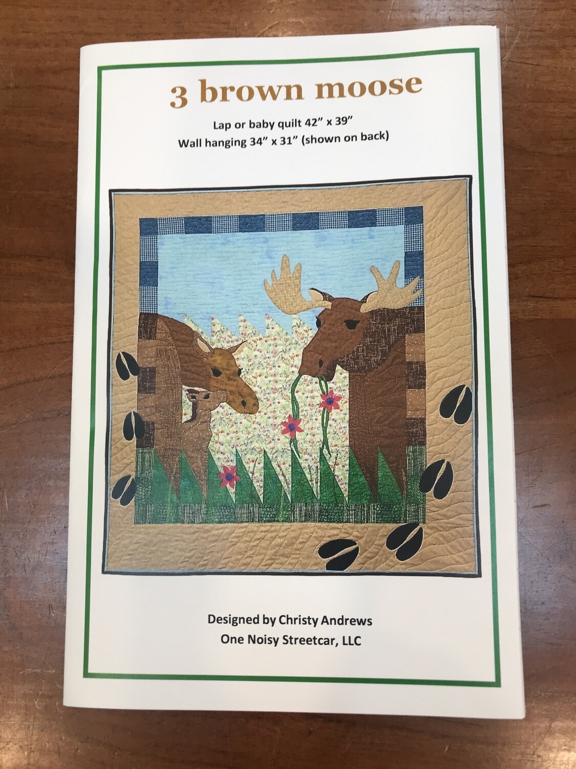 3 Brown Moose pattern