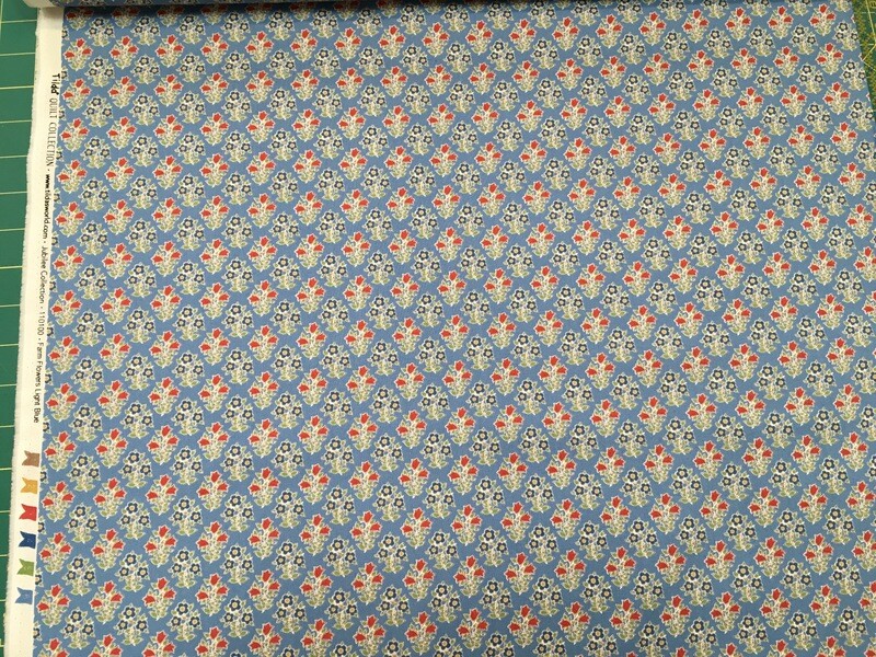 Tilda Jubilee Farmhouse Flowers Blue